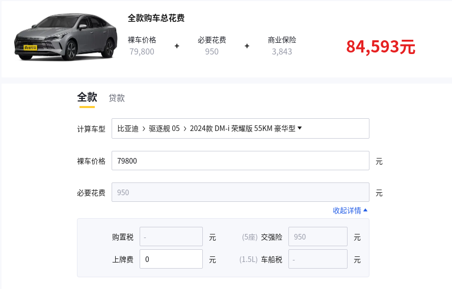 3月销量18803辆达比亚迪驱逐舰05,首年用车成本表现如何