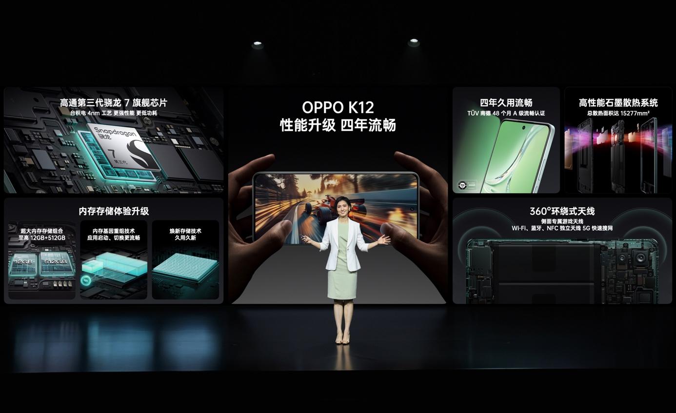 oppo k12正式发布,售价1799元起,开百瓦闪充超长续航双普及时代